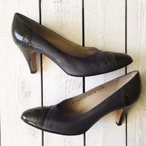Salvatore Ferragamo Vintage Two Tone Heels